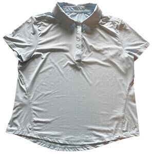 Free Fly Womens Elevate Sports Polo Light Blue Small Recycled Material